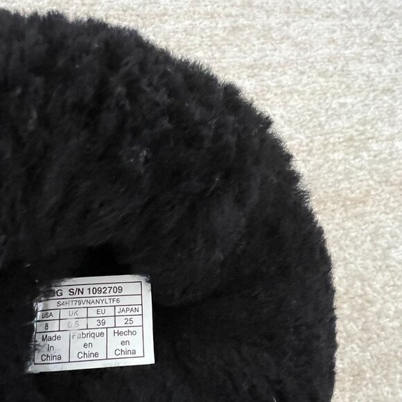 UGG Remora Bling Buckle Black Boots 8 - Picture 6 of 8